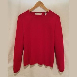 Valerie Stevens Red Cashmere Sweater